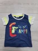 NOWA BLUZKA TSHIRT GRANATOWA 80 9-12M CHŁOPIEC