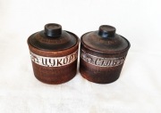 pojemniki 2szt 700ml sól cukier lub inne produkty z gliny ręcznie zrobione