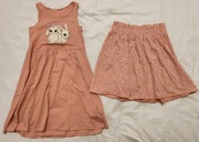 Komplet: tunika+spódniczka H&M r.134/140