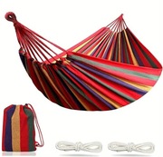 Hamak Kempingowy Do Ogrodu Na Działke Na Zewnątrz Kolorowy Hamak 240x75 cm
