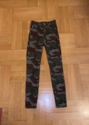 152/158 XXS rurki 32 Zara skinny high jeansy moro spodnie jeansowe