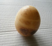 Agat albo kalcyt - jakiś minerał w kształcie jajka 7 x 5,5 cm