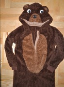 14^ Miś Misiek Niedźwiedź strój przebranie piżama 6/7 Lat_ 116/122 cm  