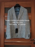 Nowa z metką wełniana marynarka Vistula 188/104 (102) 96% wełna, 4% jedwab