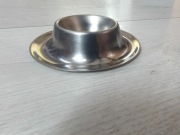 Talerzyk podstawka pod jajko 8,5 x 2 cm stal nierdzewna sygnowana 