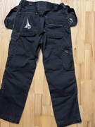 SPODNIE ROBOCZE PORTWEST 48 czarne 76-80 pas