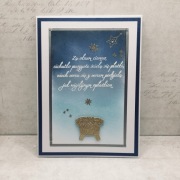 Kartka świąteczna Boże Narodzenie ręcznie robione z kopertą