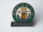 odznaka przypinka PRL PTTK SZCZYRK Beskidy 73