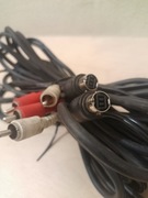 Kabel zmieniarki CD Sony itp. i kabel audio 2x RCA 