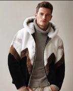 Męska kurtka zimowa z kapturem 