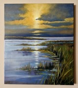 Obraz olejny Zachód słońca 