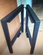 NOGI STOŁU OGRODOWEGO 75x80cm METALOWE PROFIL 60X40MM STÓŁ OGRODOWY 2szt