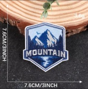 Naprasowanka Mountain góry trip na plecak bluzę niebiesieska