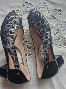 Czółenka damskie skórzane