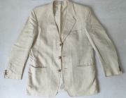 Jasna marynarka męska Paolo Negrato rozmiar 52 Len