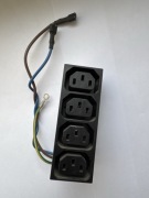 Panel zasilający 4x IEC C13 / gniazda komputerowe / listwa zasilania