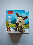 KLOCKI Figurka Jeleń Zestaw 34el. 6+ NOWE Mini