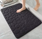 Dywanik łazienkowy, prysznicowy CZARNY SZARY 40x60cm 