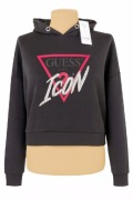 Bluza GUESS ICON oversize zdobiona kryształkami i perełkami 