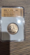 Quarter 25cent ćwiartka dollar 2006 P certyfikowany stan z USA