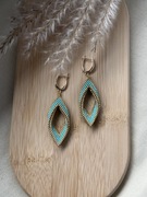 Kolczyki z japońskich koralików.