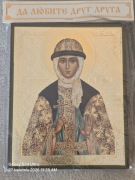 Ikona Prawosławna na desce Święta OLGA. Ikona imienna.