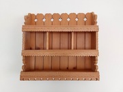 Pólka sosnowa wisząca 3-poziomy