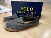 Polo ralph lauren espadryle szare modne logo 41 27 cm
