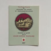 FDC Francja Czerwony Krzyż Czwórki  1967 r.