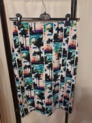 Spódnica wzór palmy 