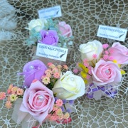 Róże kwiaty mydlane flowerboxy zapachowe 