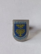 Herb miasta Sokołów Małopolski przypinka pin odznaka wpinka