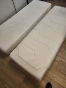Zestaw: dwa materace TEMPUR 70x200  + elektryczne stelaże  +rama łózka IKEA