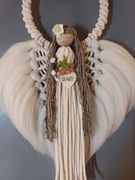 Personalizowany Anioł ,makrama 35 cm x 50 cm.