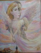  Autorski obraz malowany na płótnie 40x50