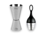 Miarka do alkoholu + zaparzaczka do herbaty