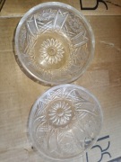 Dwie miseczki kryształowe z czasów PRL-u   