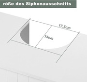 Szafka pod umywalkę z drzwiami, szafka do przechowywania w łazience