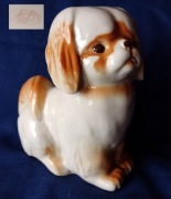 Pekińczyk Łomonosow urocza porcelana wys. 13 cm