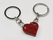 Breloki serce z klocków – dla par / przyjaciół