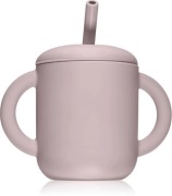 Silikonowy Kubek ze Słomką Lilac – Mushie