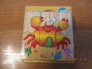 klocki puzzle drewniane