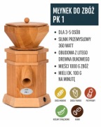 Młynek do zboża KoMo PK 1 młynek żarnowy