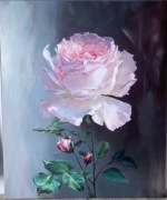 Obraz olejny „Subtelna Róża” – malarstwo olejne
