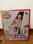 Krzesełko drewniane z motywem jednorożca