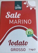 Włoską sól morską jodowaną gruboziarnistą.