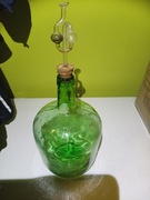 Stara butelka na wino Gąsior zielone szkło 5 l