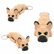 Breloczek 3D w kształcie pieska – Bulldog Francuski