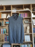 szara kamizelka asos L bawełniany bezrękawnik