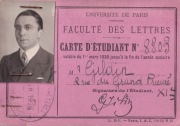 UNIKAT 1936! Oryginalna legitymacja studencka SORBONA (Paryż)
